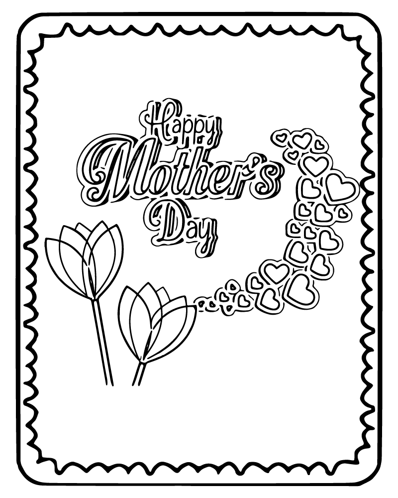 Tarjeta de Día de la Madre con Diseños