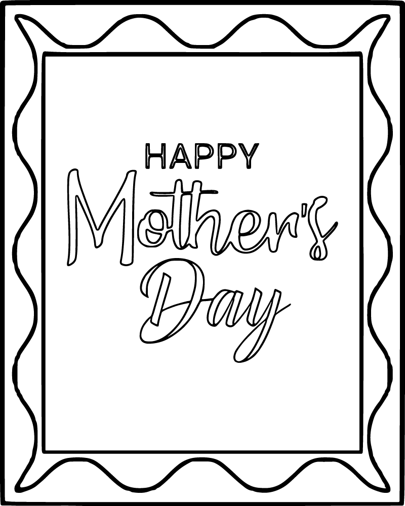 Tarjeta de Día de la Madre con Marcos