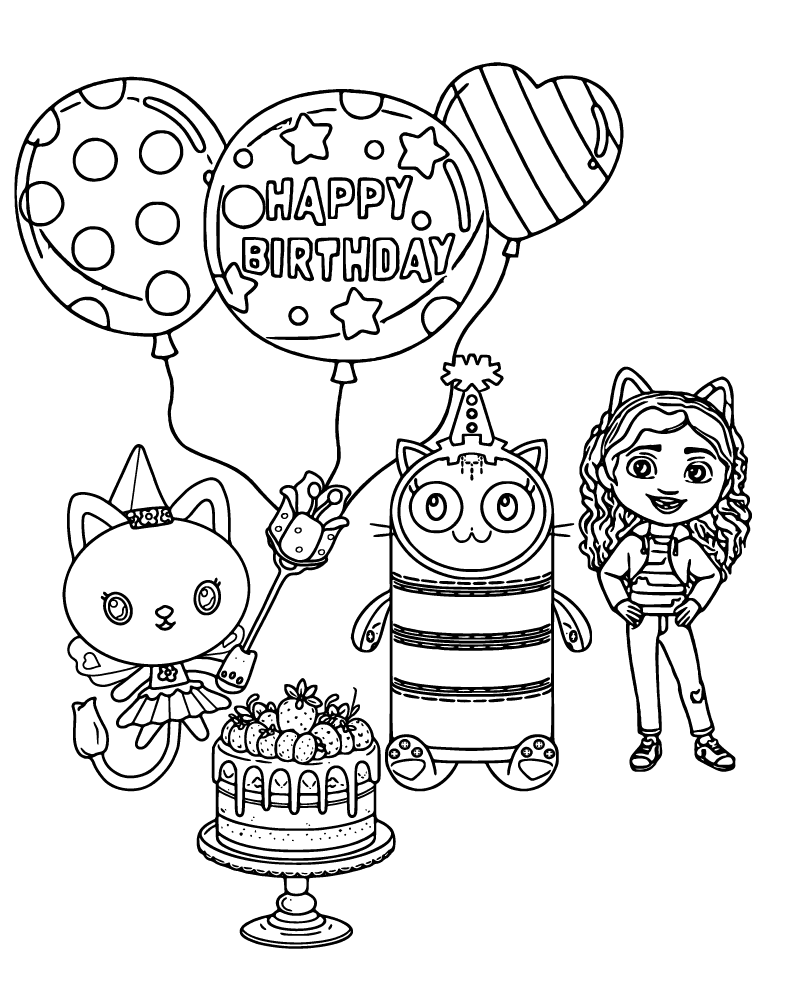 Fiesta de Cumpleaños del Gato Almohada
