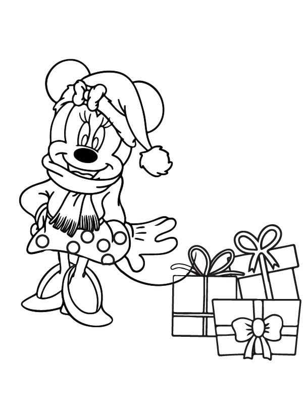 Complacida Minnie Mouse Navideña