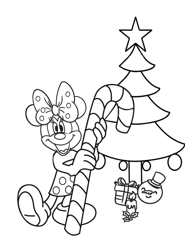 Radiante Minnie Mouse Navideña
