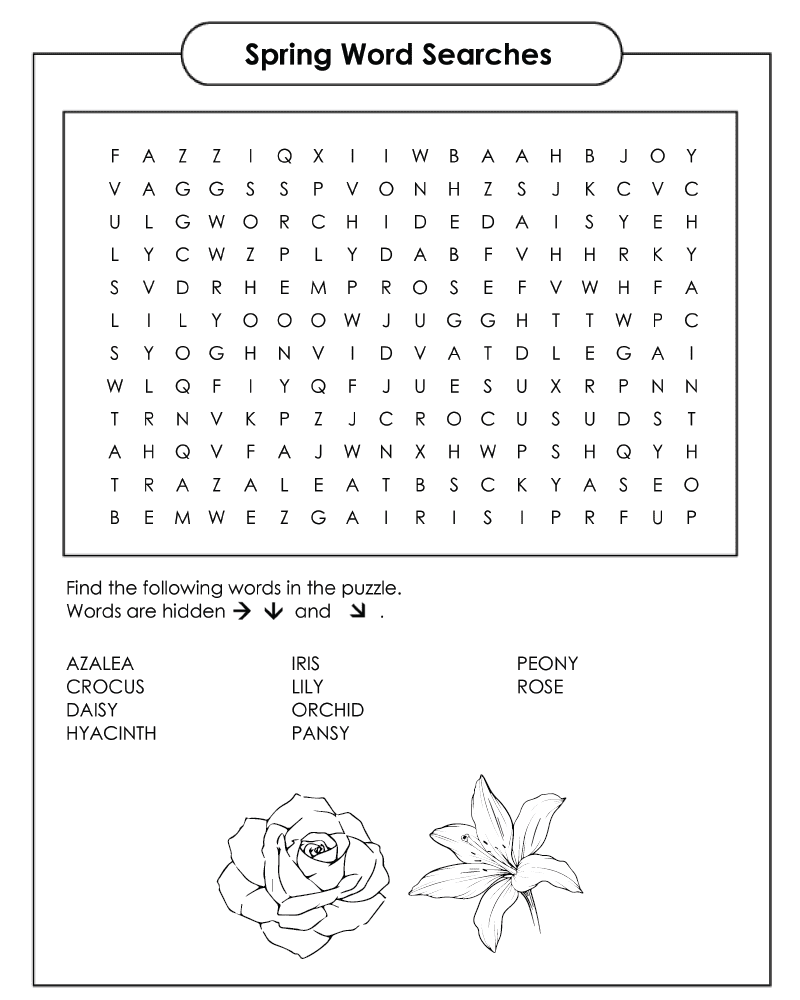 Búsqueda de Palabras de Primavera