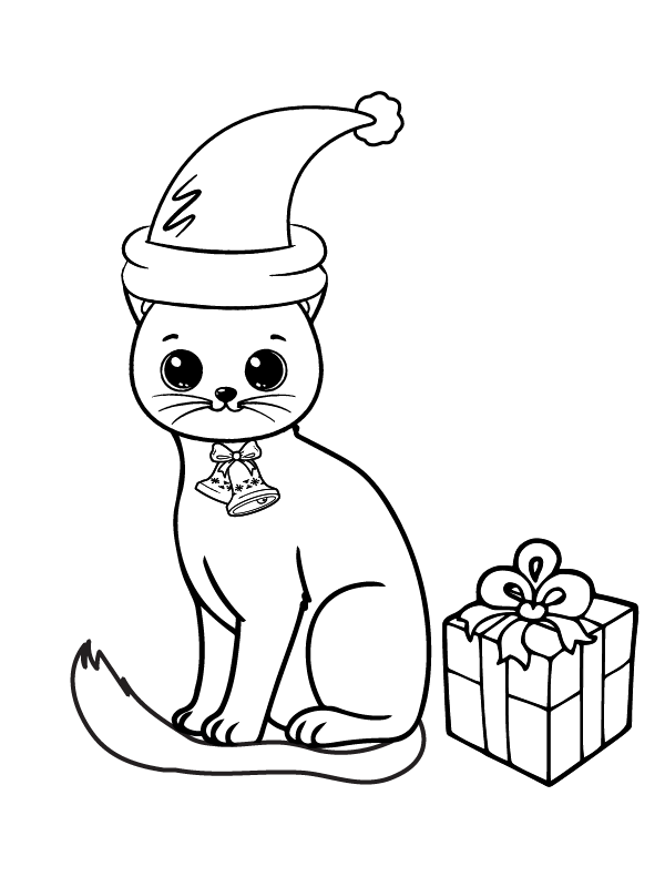 Gato Navideño Super Adorable