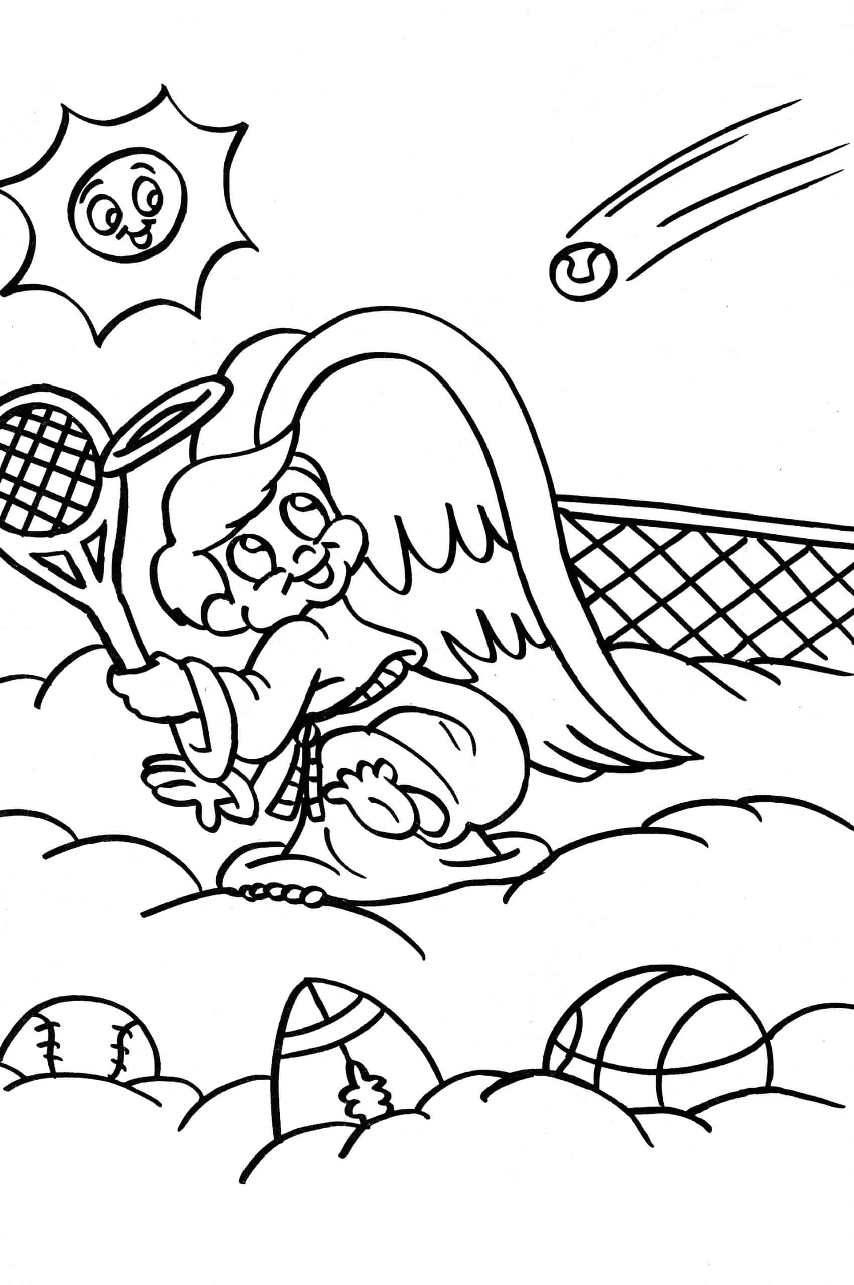 Ángel, jugar al Tenis