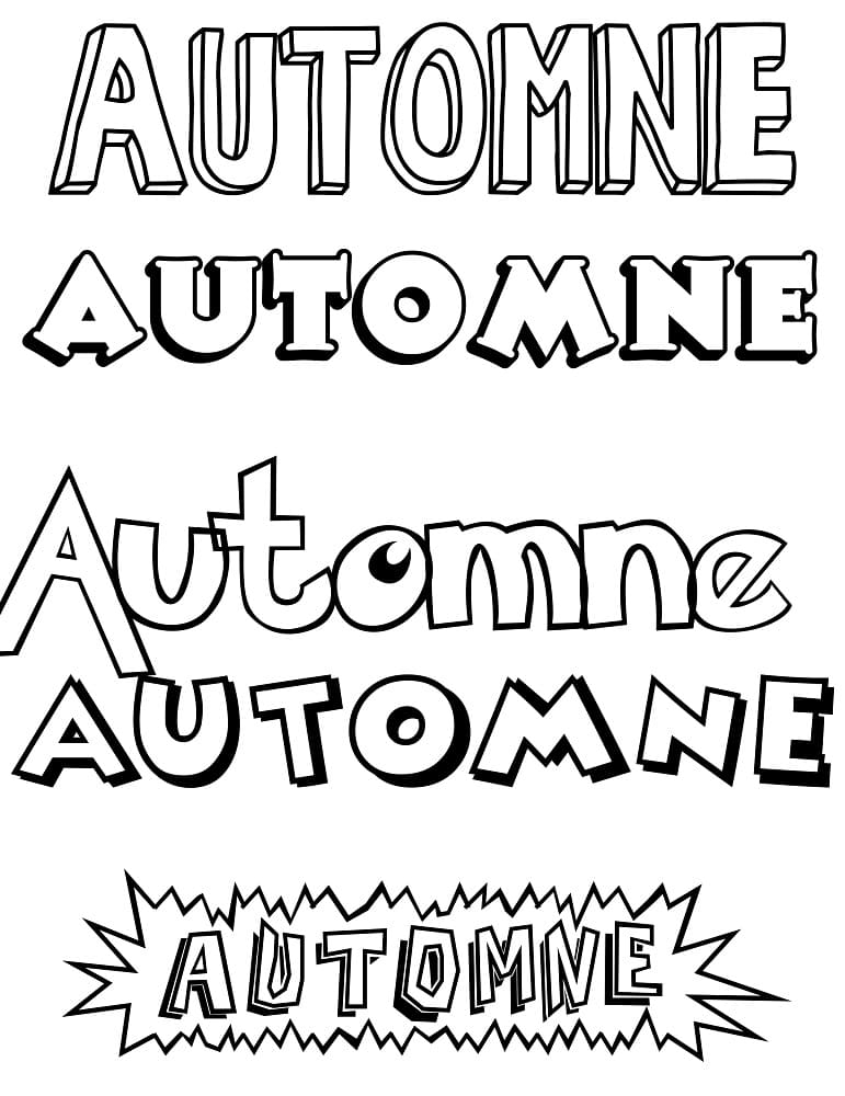 Automne Sous Plusieurs Formes
