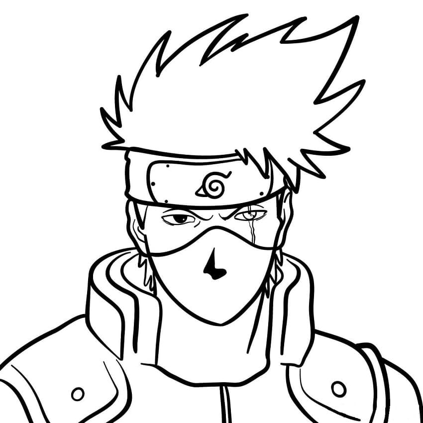 le visage de kakashi