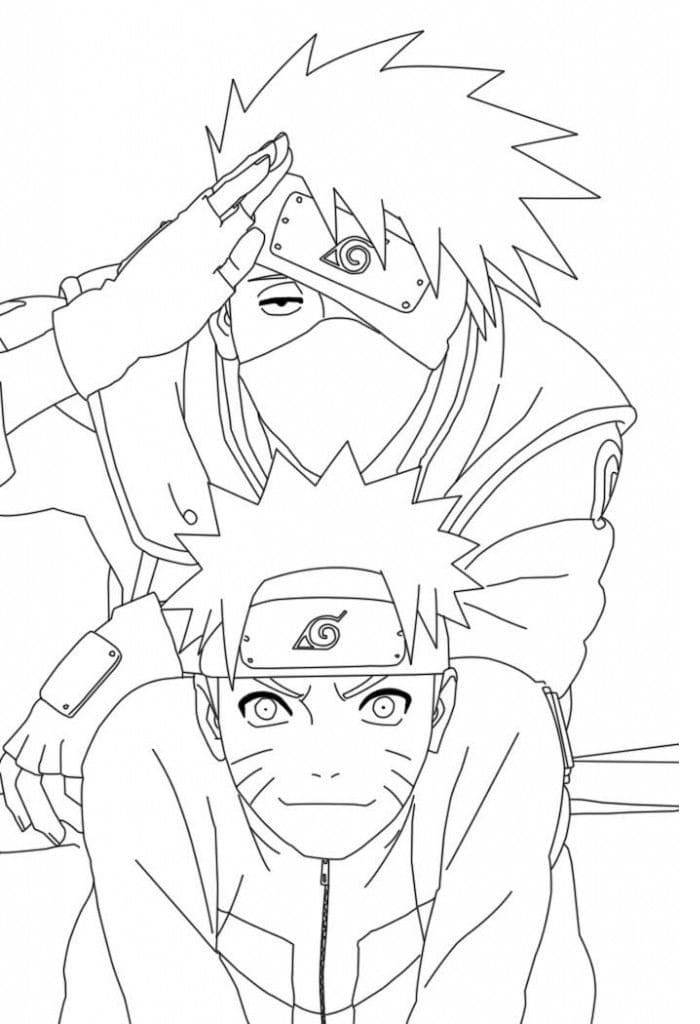 naruto y kakashi