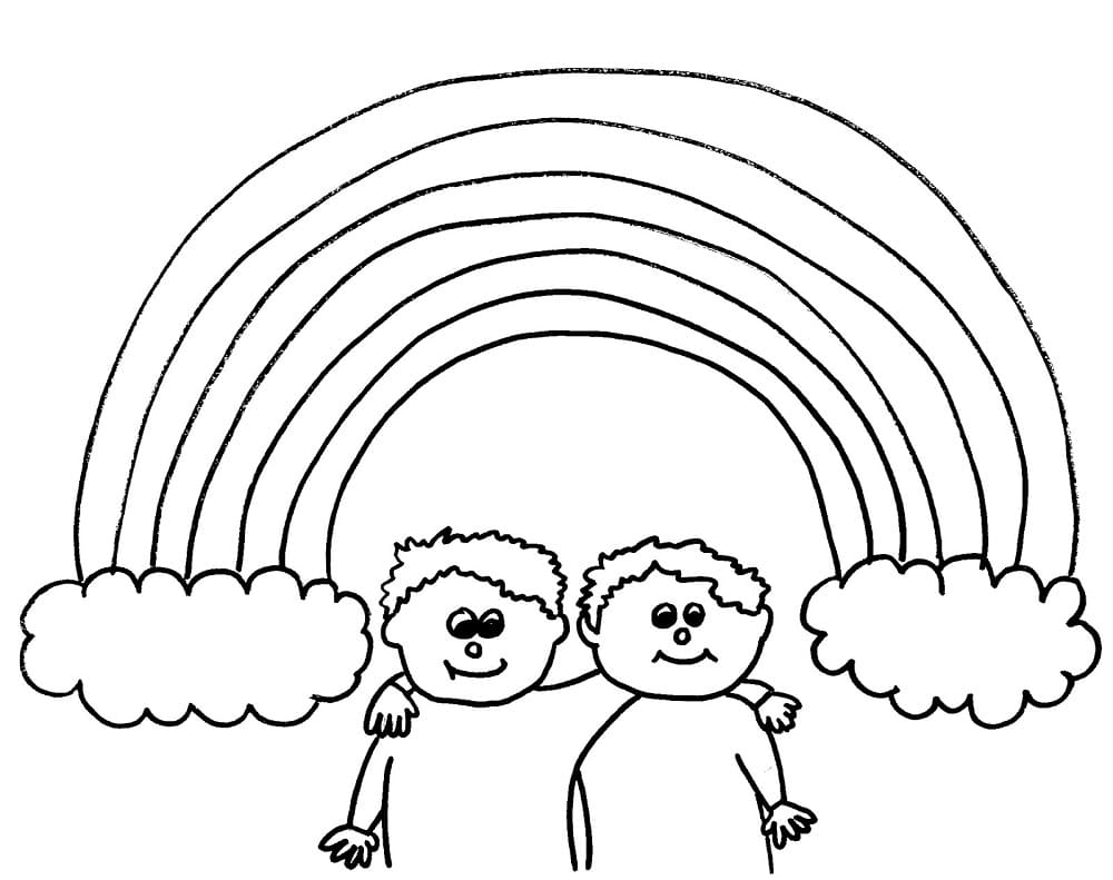 Garçons et Arc-en-ciel