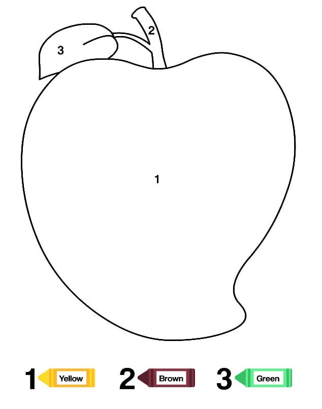 Coloriage Colorier Par Numéro Mangue
