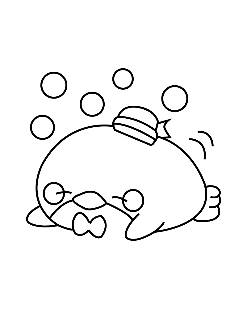 Tuxedo Sam Mignon Imprimable Page de Coloriage