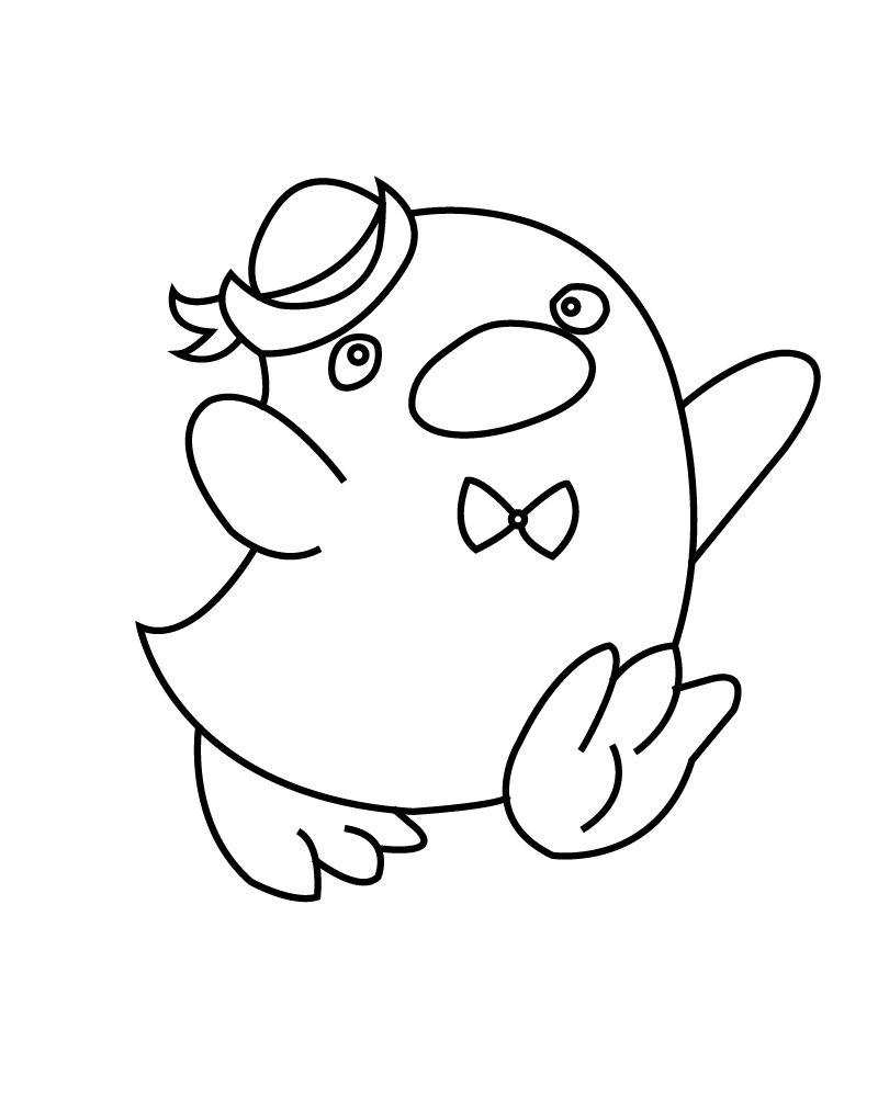 Page de Coloriage Imprimable de Tuxedosam