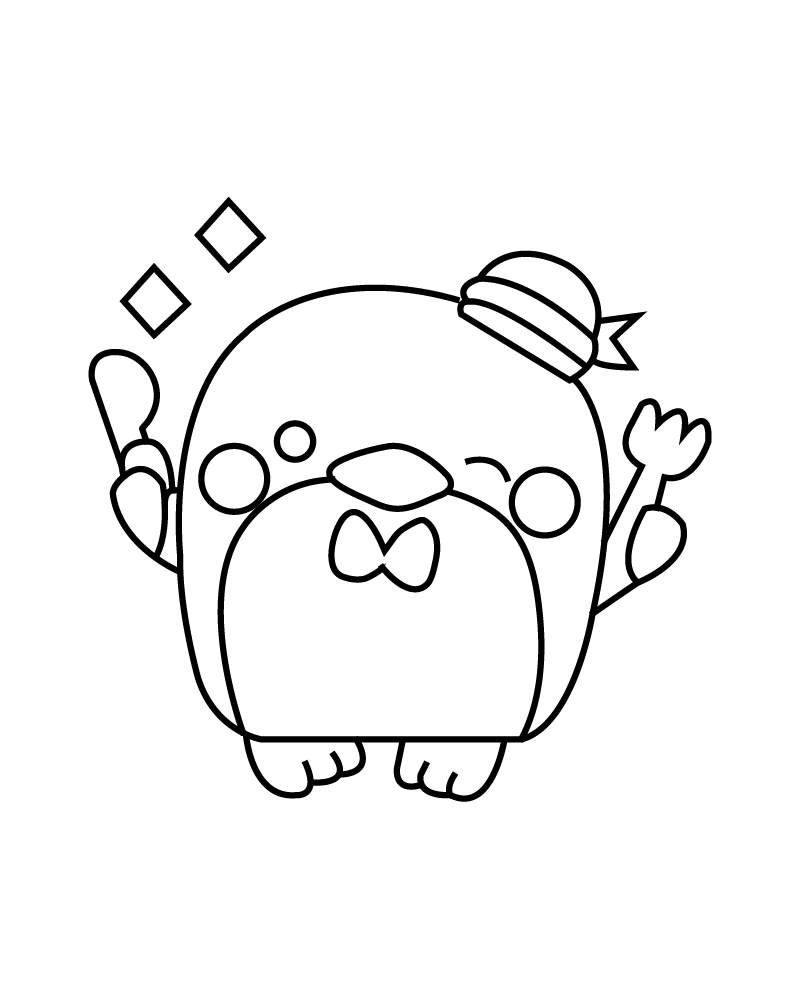 Tuxedosam Imprimable Page de Coloriage